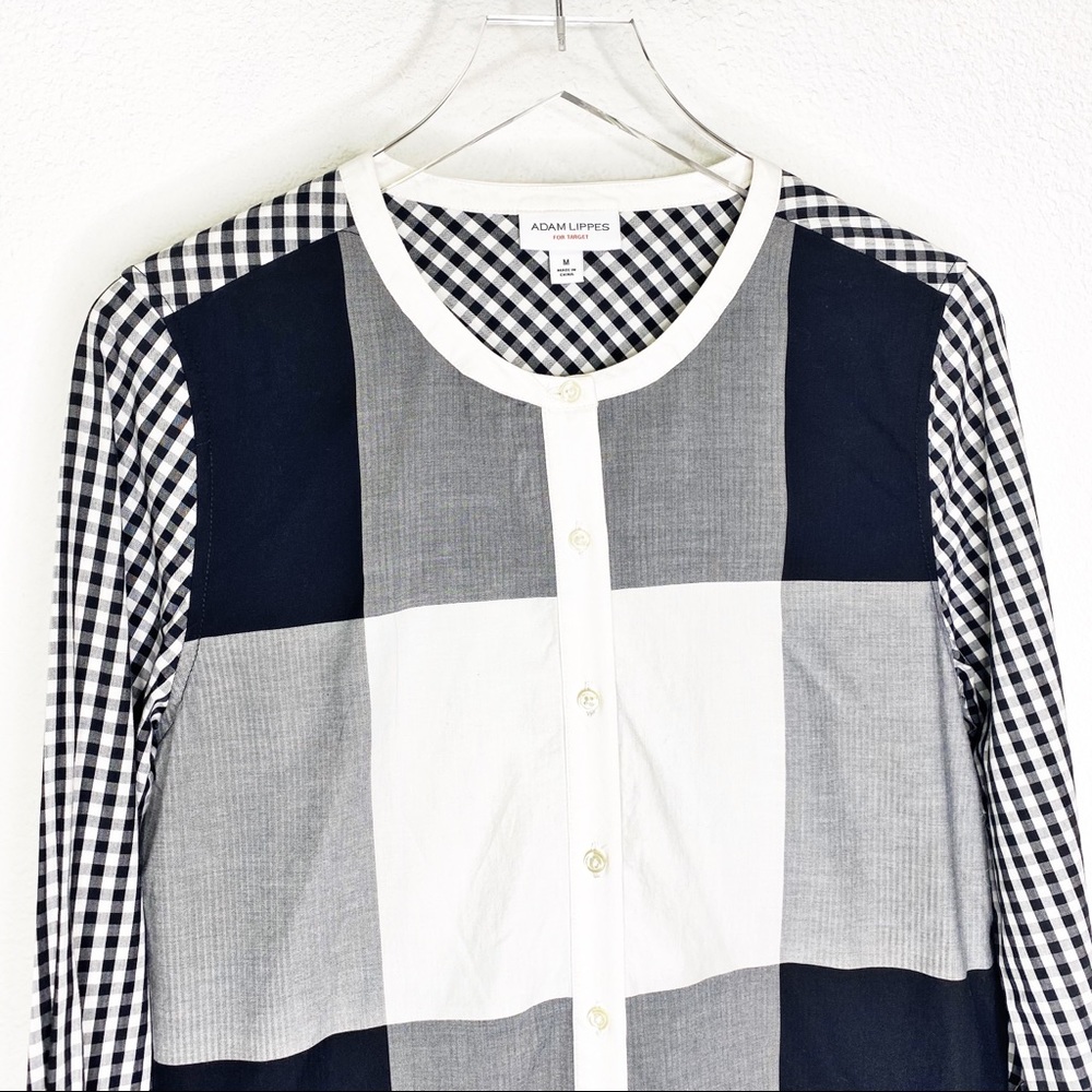 Adam Lippes Color Block Long Sleeve Button Up - image 2